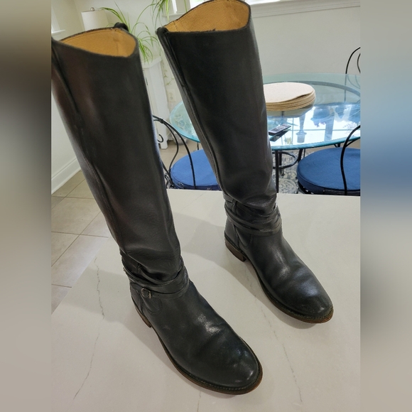 Frye Shirley riding plate boot, Black - Picture 8 of 15